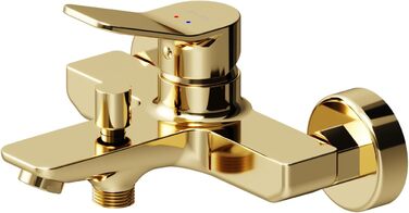 Змішувач для ванни AM.PM X-Joy чорного матового кольору з виливом, одноручний, для ванни та душу, FXA10022