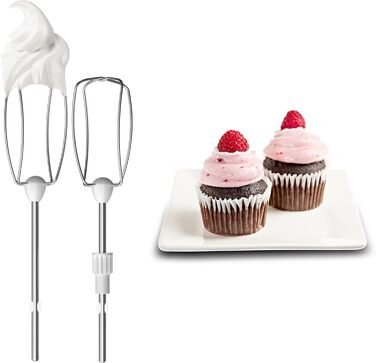 Міксер ручний Moulinex Quickmix HM3108 600 Вт, 5 швидкостей, нержавіюча сталь, для тіста, крему, чорний