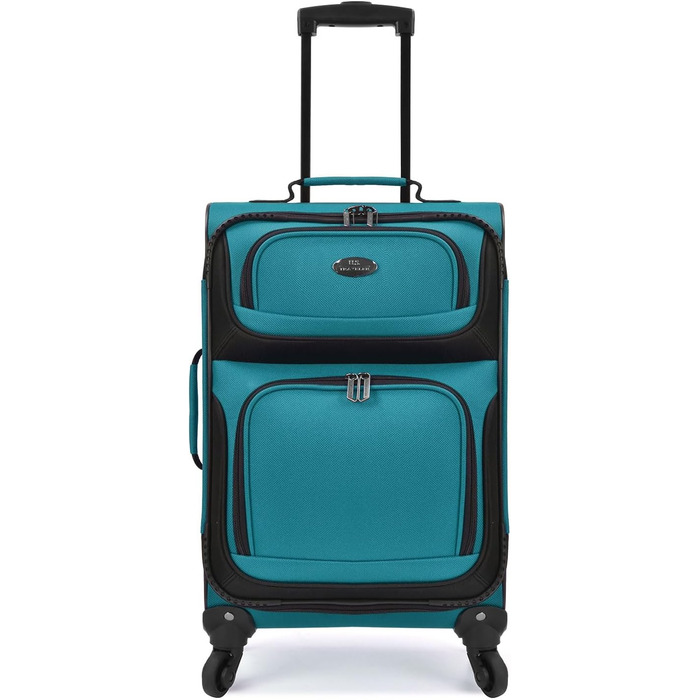 Чемодан ручної поклажі U.S. Traveler Rio, колір кобальт (синьо-зелений), 4 колеса