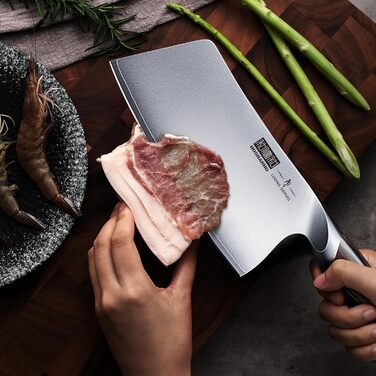 Набір кухонних ножів HOSHANHO: професійний шеф-ніж, ніж для нарізки, з нержавіючої сталі, 18 см, ергономічна ручка, подарункова коробка