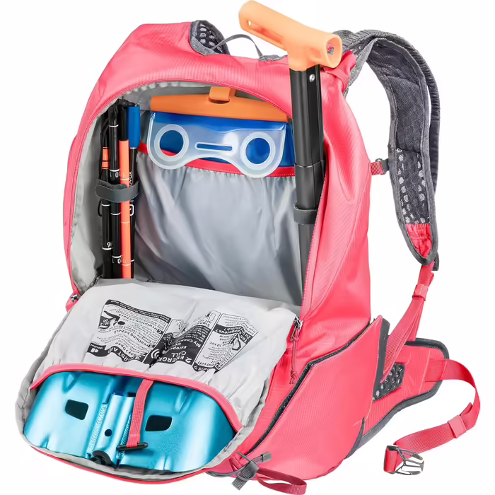 Жіночий легкий рюкзак для лижних турів deuter Updays 24 SL, рубін-хібіскус, 24 л