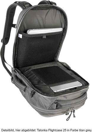 Ручна поклажа-Рюкзак Flightcase 27L-Рюкзак з відділенням для ноутбука, повністю висувним основним відділенням і вбираються плечовими ременями-об'єм багажного відділення (27 л, темно-синій)
