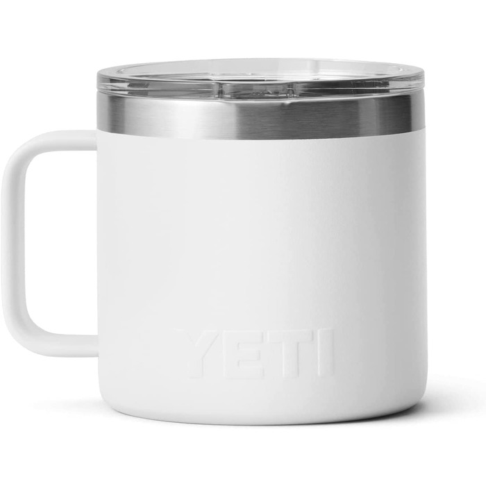 Чашка YETI Rambler, нержавіюча сталь, 14 унцій (414 мл) (біла)