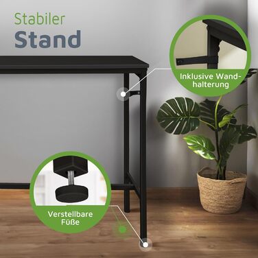 Барний стіл BeFair з дуба та білого кольору, 120x40x100 см, індустріальний стиль, з підніжкою