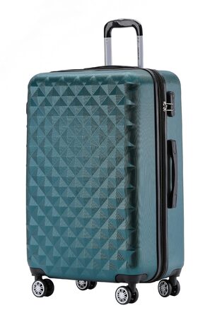 Набір валіз Beibye Zwillingsrollen 2066: жорсткий корпус, тріумф у подорожах (M-L-XL, темно-зелений XL)