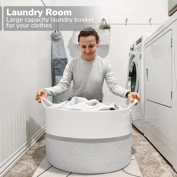 Кошик для зберігання TIMEYARD, кошик у дитячу кімнату, кошик для білизни, великий різдвяний кошик, кошик для ковдр, іграшок, плетені кошики, 55x35 см, оливковий зелений