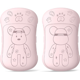 Електричні нагрівачі для рук 2 шт. 6000 mAh, перезаряджувані, для кемпінгу, на вулиці, подарунок для чоловіків, жінок, дітей (рожевий)