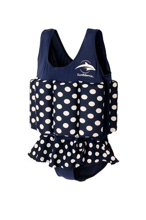 Плавальний костюм Konfidence купальник з плавучістю в темно-синій горошок 2-3 роки 15-18 кг новий плавальний костюм для оптимального простору для рук