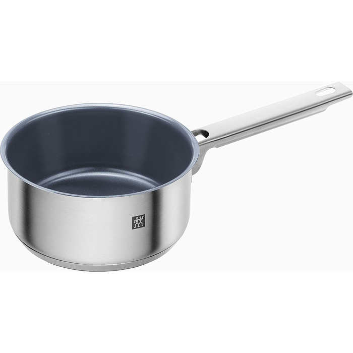 Набір каструль ZWILLING Quadro 5 предметів з нержавіючої сталі, без антипригарного покриття, 4 скляні кришки, підходить для індукційних плит