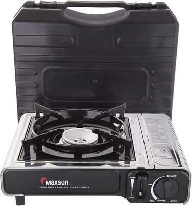 Газовий балонний нагрівач Maxsun з нержавіючої сталі з кейсом