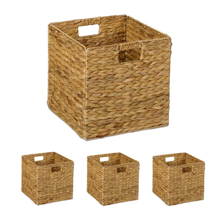 Набір кошиків для зберігання Relaxdays з ротангу