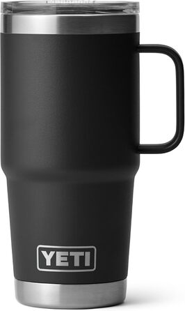 Термос YETI Rambler з кришкою Stronghold, чорний, 20 oz (591 ml)