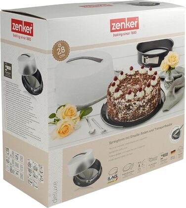 Форма для випічки Zenker Springform Deluxe Ø 28 см з кришкою, чорна металік, 1 шт.