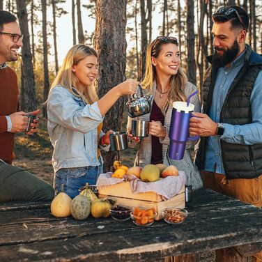 Термокружка-пляшка 1200 мл з трубочкою та антиковзним покриттям, без BPA, з подвійними стінками, для авто, офісу, відпочинку (Пастельно-рожевий, Біло-рожевий, Пурпурно-червоний)