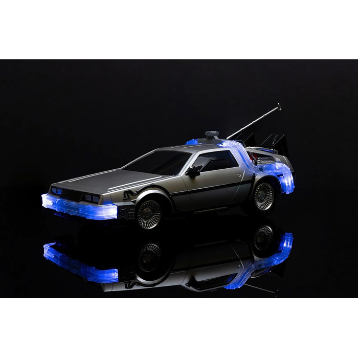 Машинка на радіокеруванні Jada Toys Зворотний у майбутнє DeLorean (28 см) Чорна, 10 км/год, USB зарядка, від 6 років
