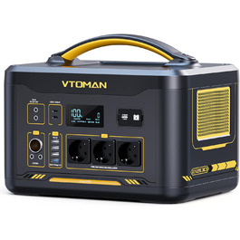VTOMAN Jump 2200 - портативна електростанція з LiFePO4 акумулятором 1548Wh/2200W (пікове навантаження 4400W), сонячний генератор, розширювана ємність до 3096Wh, Dual PD 100W USB-C