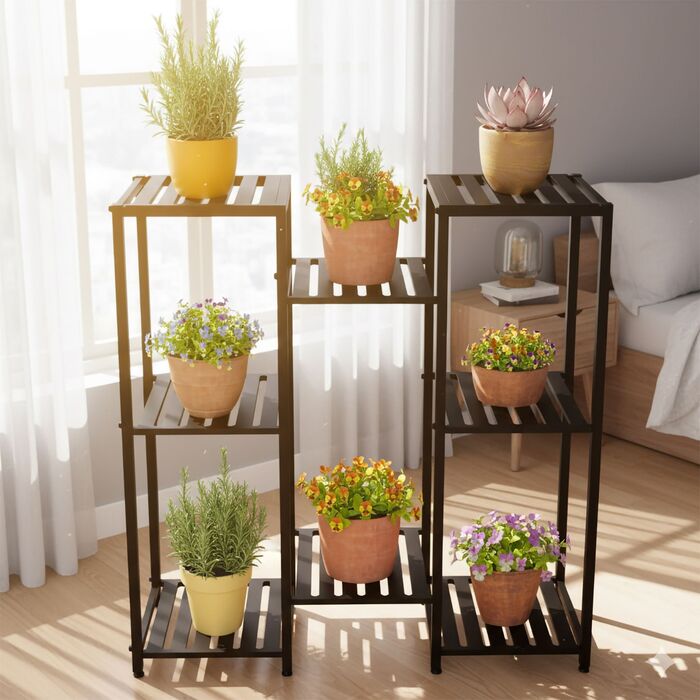 Металева полиця для квітів Relaxdays