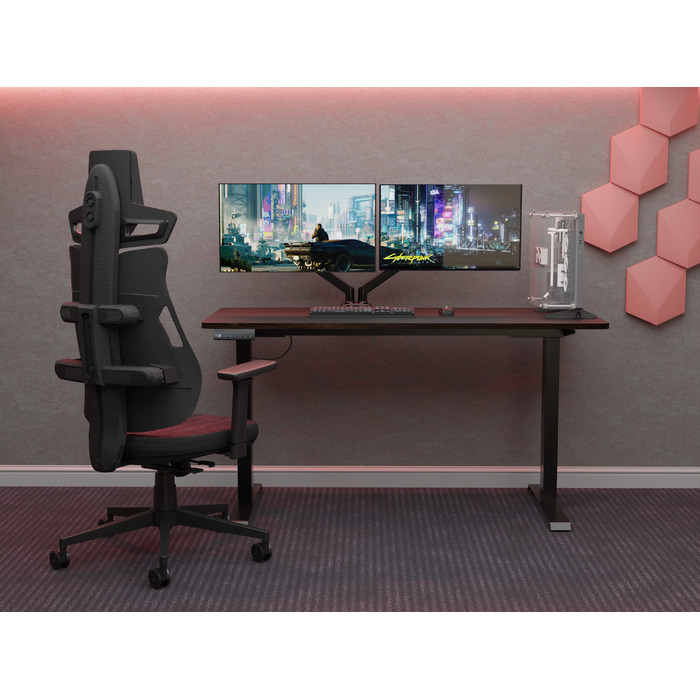 Геймерське крісло Cyberlux V8 Fabric Red (арт. GM-V8 FR)