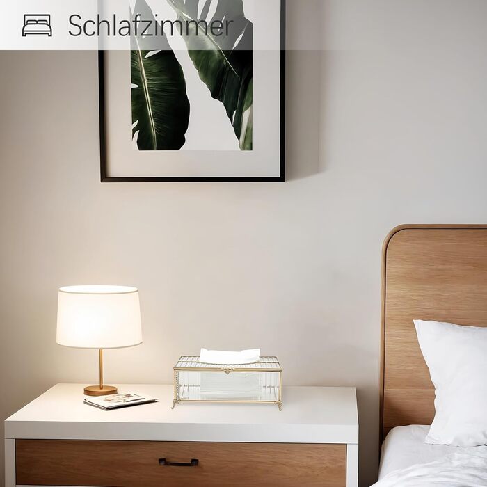 Скляна коробка для серветок SLHEQING Gold - органайзер для косметичних серветок, прямокутна модель для ванної, вітальні, спальні, офісу