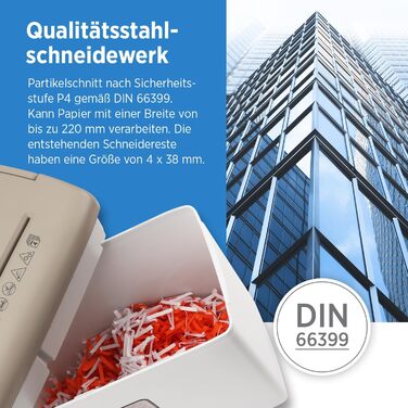 Шредер Genie 440 X II P4: Активний знищення документів, 9л, автоматичний старт/стоп, компактний, для дому та офісу