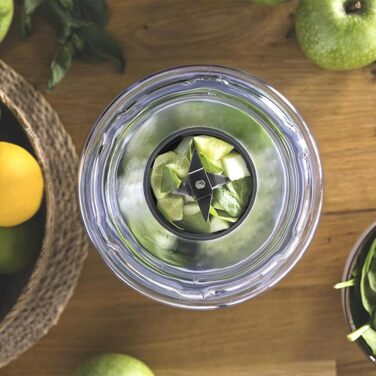 Блендер Cecotec Power Titanium 300 EasyGo: портативний, 350W, подрібнює лід, 4 леза з титановим покриттям, 2 пляшки, 2 кришки