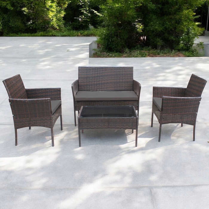 Комплект садових меблів із техноротанга Ideal Garden від MTG Trade Group, 4 предмети