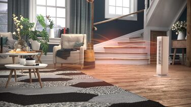 Обігрівач та вентилятор 2-в-1 Clean Air Optima CA-904G Smart: Потужність 1000/2000 Вт, цифровий термостат, осциляція 80º, для приміщень до 40 м²