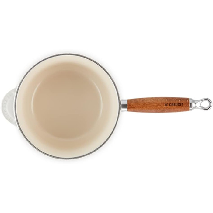 Форма для випічки Le Creuset Profitopf з дерев'яним ручками, 18 см, білий колір меренги