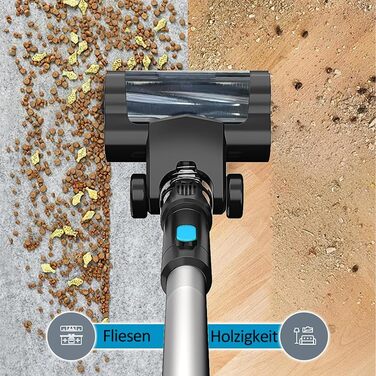 Акумуляторний пилосос, заміна для Makita 18V, 2 x 5.5AH акумулятори, 15000Pa, LED, 1.5L контейнер, для твердих поверхонь, килимів та шерсті тварин