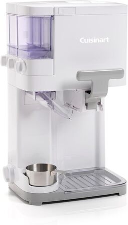 Морозивниця Cuisinart ICE48U для м'якого морозива, джелато, сорбету, безмолочного морозива та замороженого йогурту з автоматичним диспенсером топінгів, 1,42 л, 6 порцій, швидке приготування за 20 хвилин, легке очищення