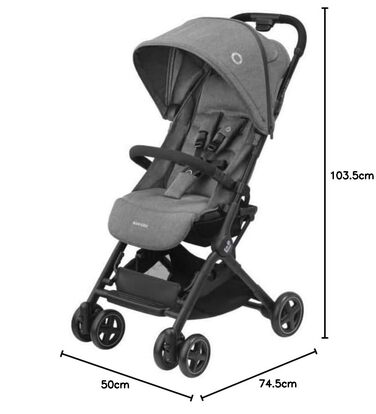 Дитяча коляска Maxi-Cosi Lara2 Select Grey - легка, компактна, 3 положення, до 22 кг