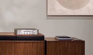 Підсилювач Marantz PM6007, 2x60 Вт, опт./фоновхід, вихід сабвуфера, сріблясто-золотий