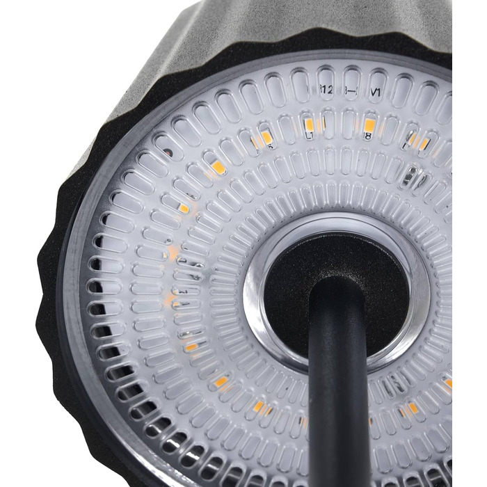 LED акумуляторна настільна лампа Lindby з димером та сенсорним керуванням, портативна, IP54, для дому та саду (чорна)