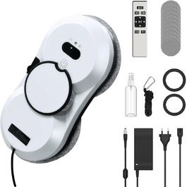 Робот для миття вікон, 5600Pa, 3 режими очищення, інтелектуальна навігація, автоматичний мийник вікон для гладких поверхонь