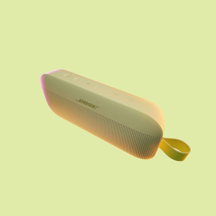 Портативна Bluetooth колонка Bose SoundLink Flex (2-ге покоління), Outdoor, водонепроникна, пилонепроникна, преміум звук, до 12 годин роботи, рожевий колір – Лімітована серія (Цитрусовий жовтий)