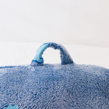 Лежанка-подушка Aimuan для дітей з підсвіткою, у вигляді динозавра, з принтом, оранжево-блакитна