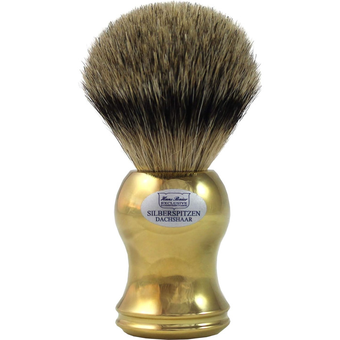 Ексклюзивна щітка для гоління Badger Hair Silvertip Gold