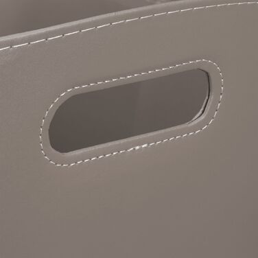 Кошик для дров Relaxdays сірого кольору з штучної шкіри