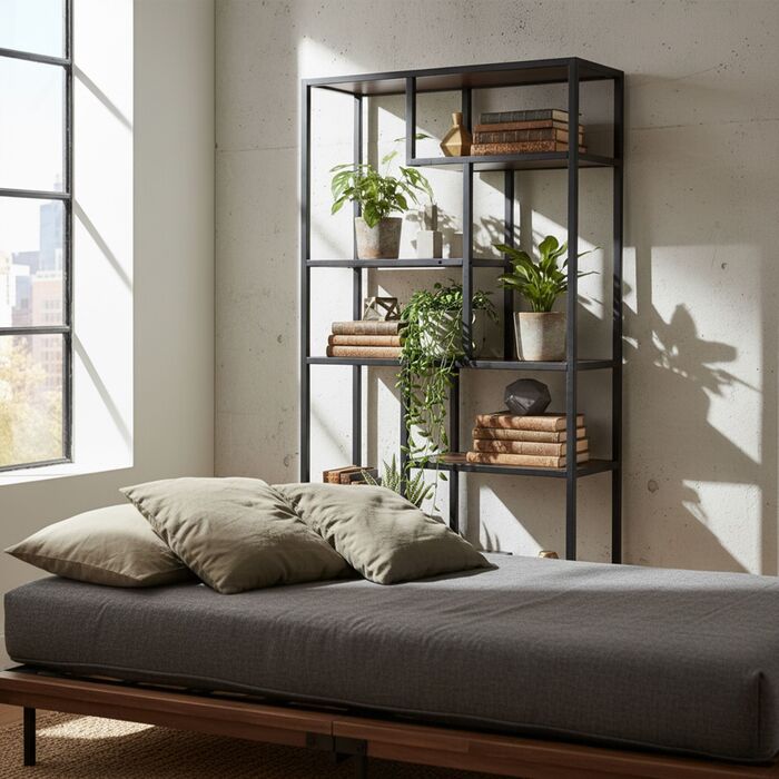 Поличка Relaxdays в індустріальному стилі