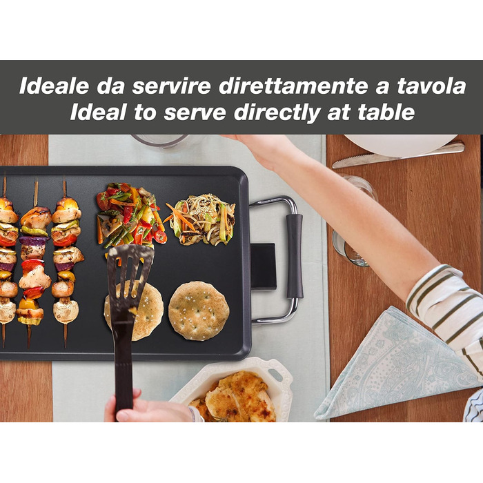 Електрогриль BEPER 90.871 з кришкою зі скла, антипригарна поверхня, нержавіюча сталь, чорний (1800 Вт)