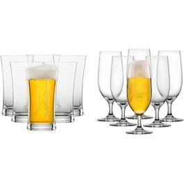Пиво SCHOTT ZWIESEL Pintglas Basic 0,6 л (набір з 6 штук), англійські пінтові келихи, склянки з трітану, які можна мити в посудомийній машині, зроблено в Німеччині (посилання. No 115272) (Пакет з пивом Classico Tulip 0,3 л)