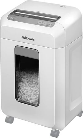 Шредер Fellowes Microcut P5: знищення 2000+ частинок/A4, 10 листів, Powershred 10M, для офісу/дому, 19л кошик, захист від несанкціонованого доступу