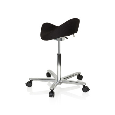 Офісний стілець/табурет MOVE-TEC 3D PRO I з сидінням у вигляді сідла, чорного кольору, hjh OFFICE