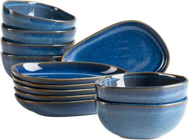 MÄSER Cordelia: Кавовий сервіс на 6 осіб (12 предметів) з кераміки, колір Sand Grün