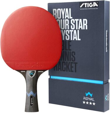 Ракетки для настільного тенісу STIGA Royal 4 зірки, чорний / червоний