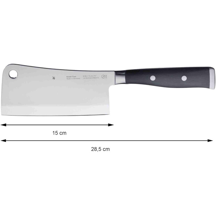 Набір кухонних ножів WMF Grand Class 6 предметів з підставкою, Made in Germany, Performance Cut