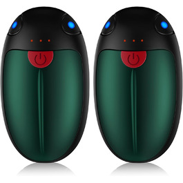 Електричні грілки для рук VTHW 2 шт. - USB, 20 годин тепла, 3 рівні температури, для спорту та артриту (зелені)