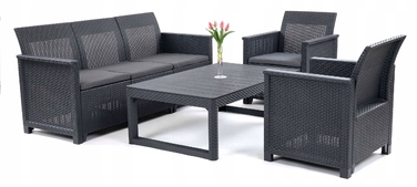 Комплект садових меблів Keter з пластику, сірий, 4 предмети