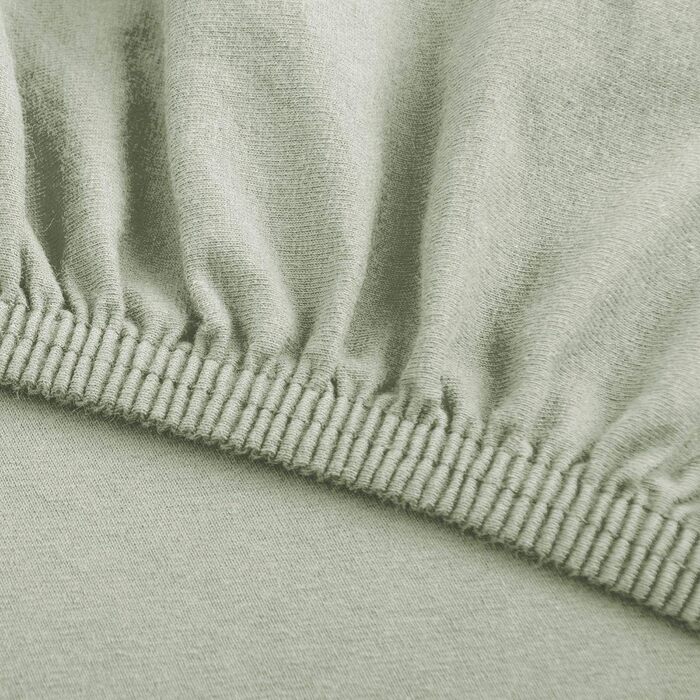 Сріблясто-сіра бавовняна бавовняна постільна білизна Простирадло з трикотажу, 90x200-100x200