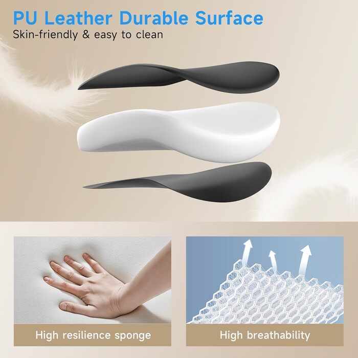 Ергономічне крісло для офісу Chair Store, чорний, з регулюванням поперекової підтримки та висоти, сучасний стиль, до 136 кг